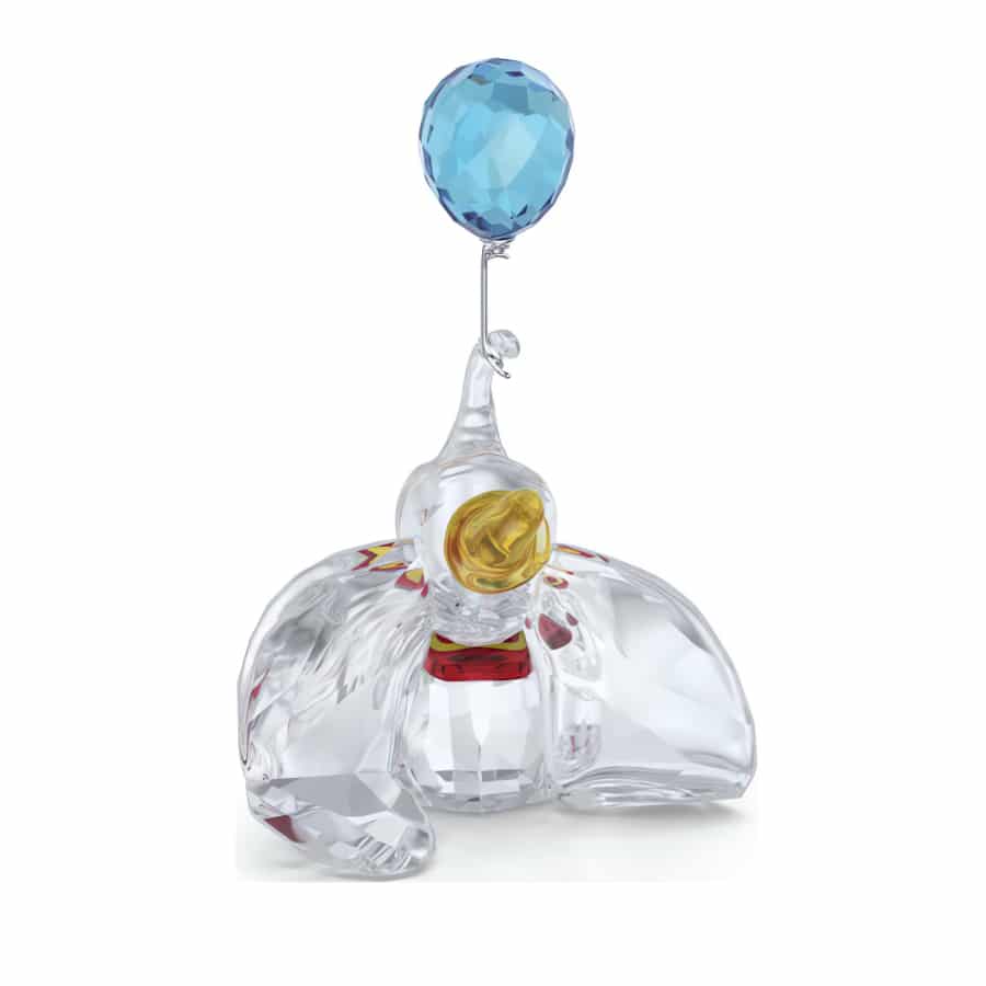Swarovski Disney Classics Dumbo crystal figurine with detailed craftsmanship and sparkling finish, showcasing Dumbo the elephant.