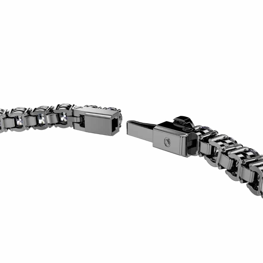 Swarovski Matrix Tennis Bracelet with sparkling crystal stones and silver-tone setting, elegant jewelry accessory.