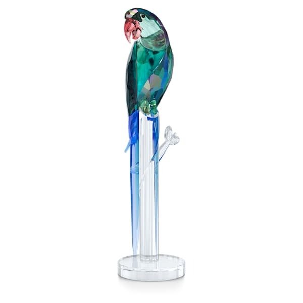 Ornament : Jungle Beats:green Macaw -Swarovski
