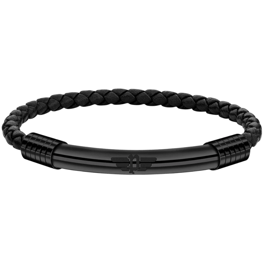 Police Bracelet Gear Braided Black -Police
