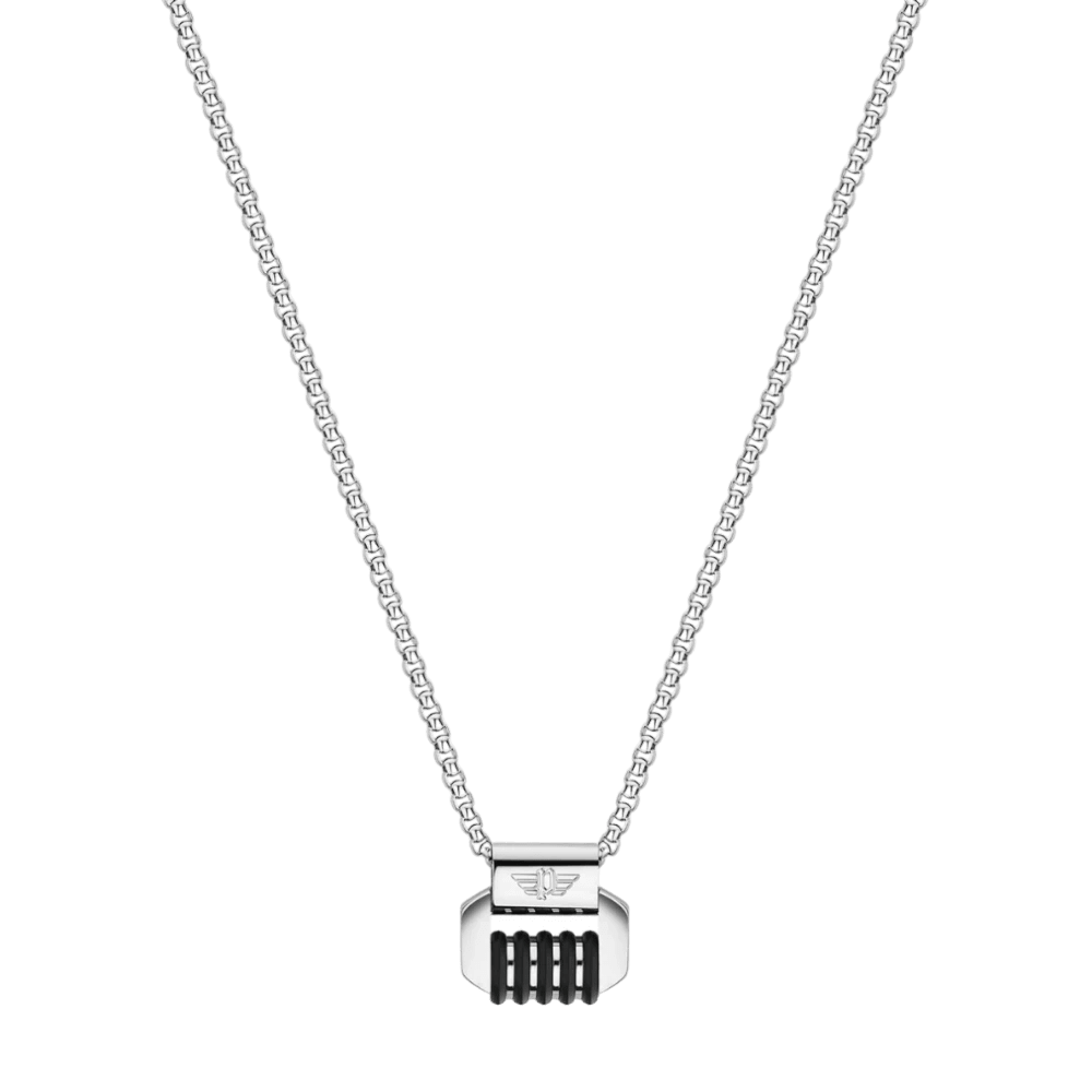 Police Necklace Gear W/Blk -Police