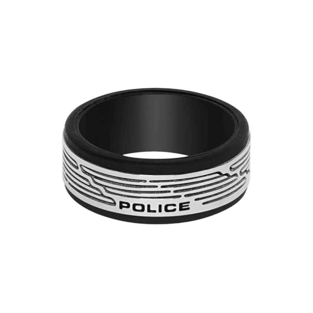 Police Ring Tamul Black & Silver -Police
