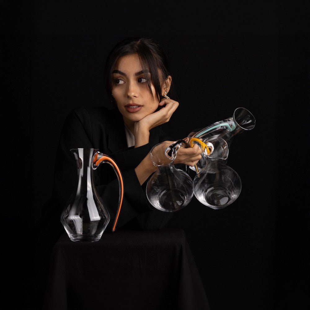 Ridel Decanter Canernet Fatto A Mano Black -Riedel