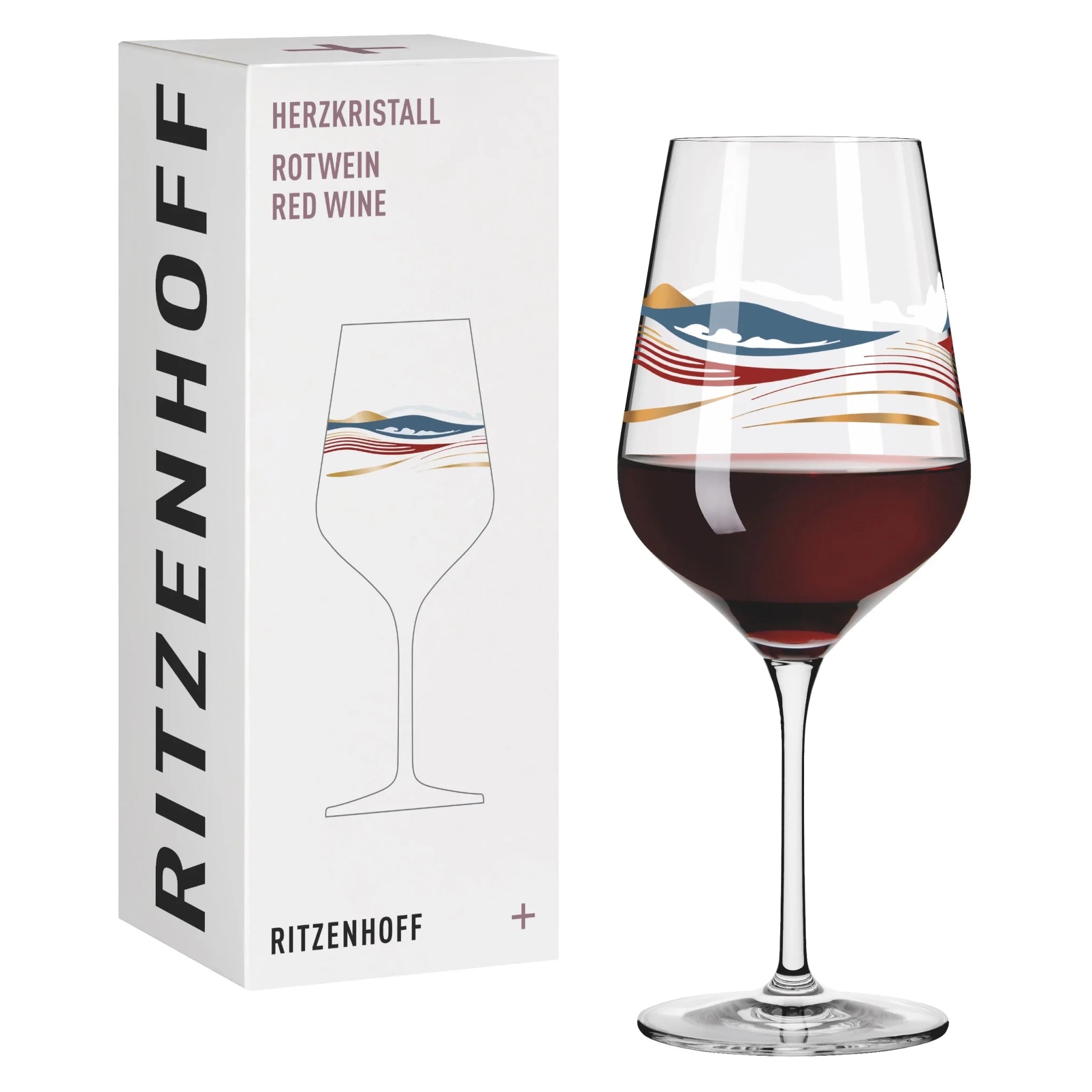 Ritzenhoff Herzkristall Red Wine Glass 7 Aurélie Girod -Ritzenhoff