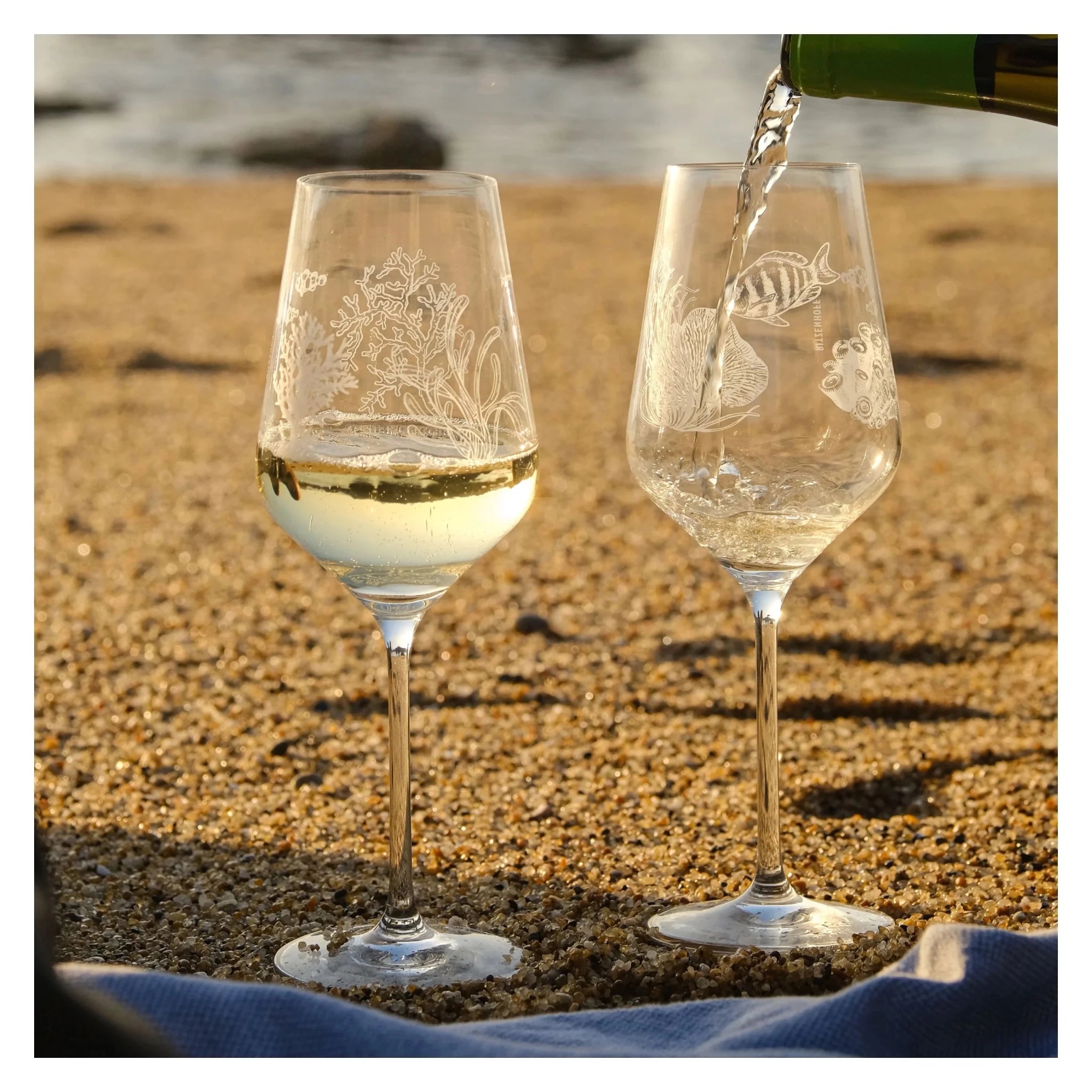 Ritzenhoff Oceanside White Wine Glass Set 1 Romi Bohnenberg -Ritzenhoff
