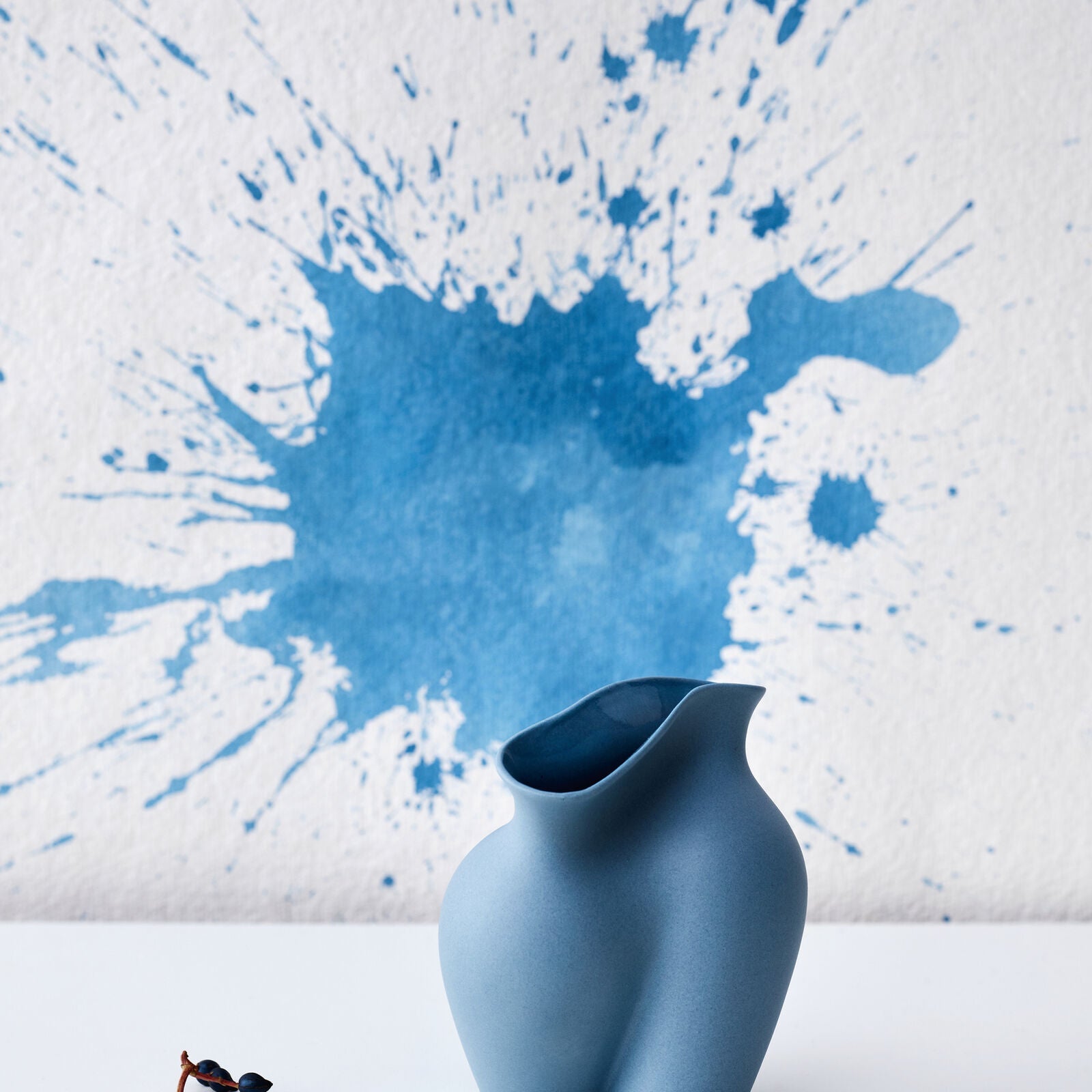 Rosenthal Vase Mini La Chute Pacific Blue 10Cm -Rosenthal