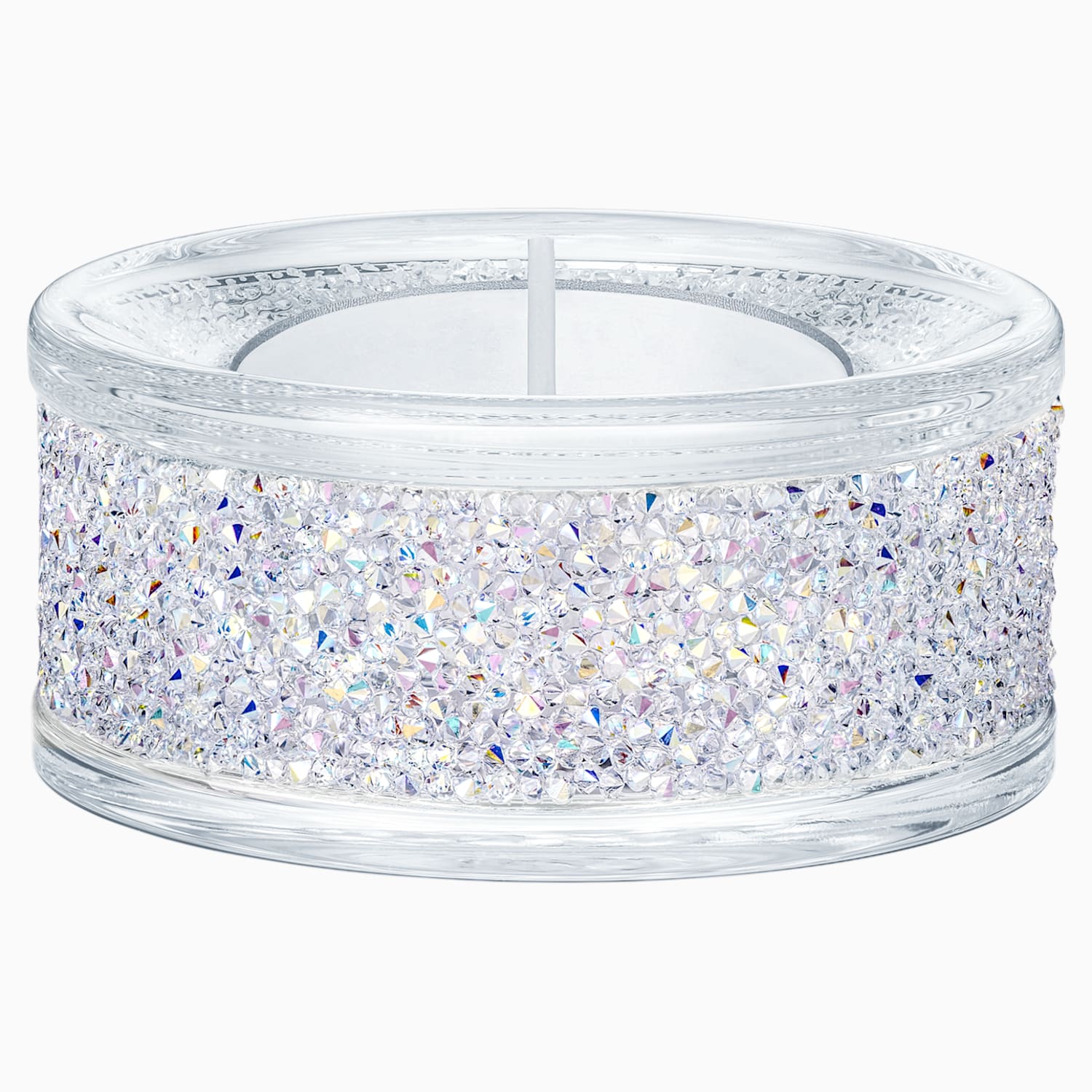 Shimmer Tea Light Holders, Crystal Ab -Swarovski