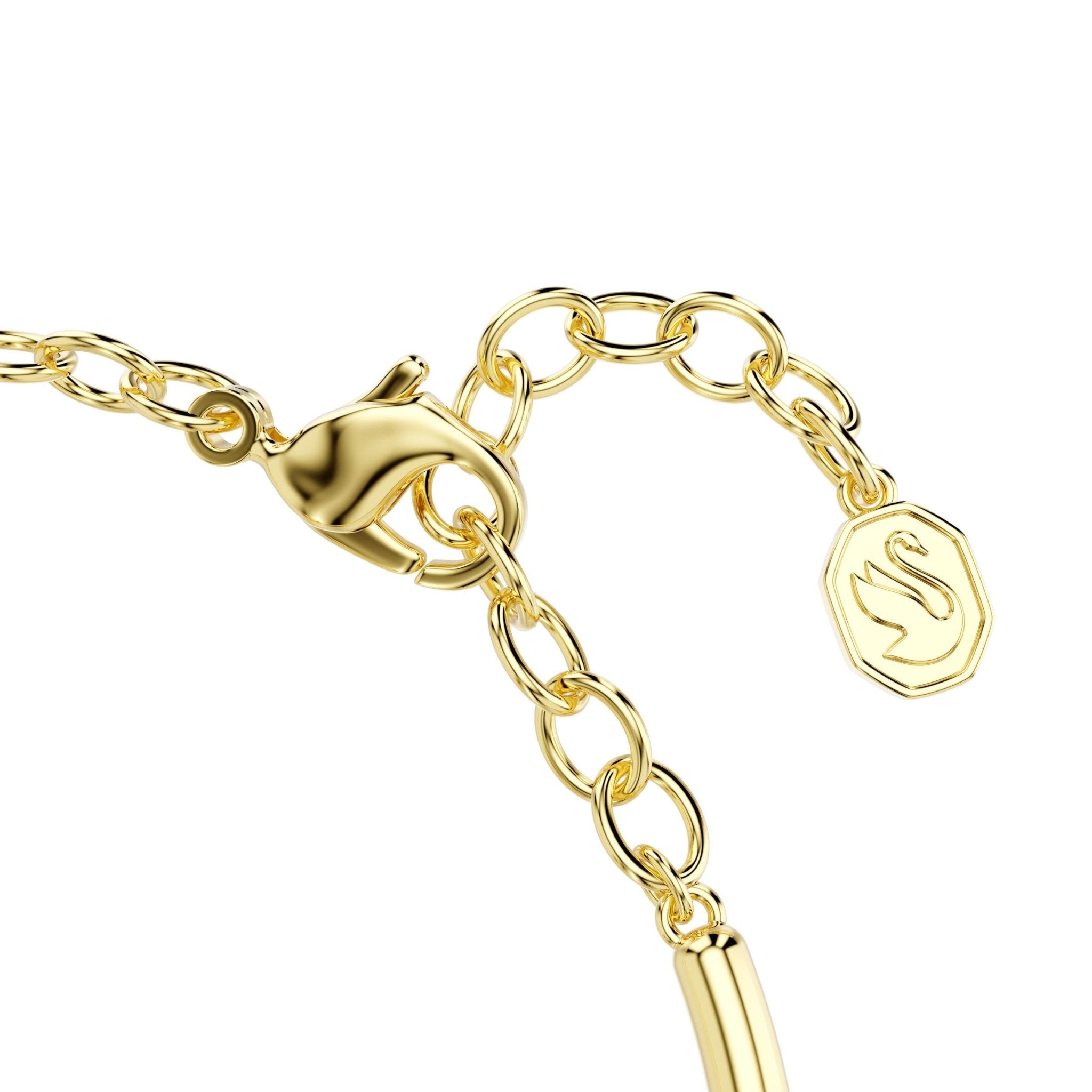 Sublima bangle, Octagon cut, Green, 18K gold finish -Swarovski