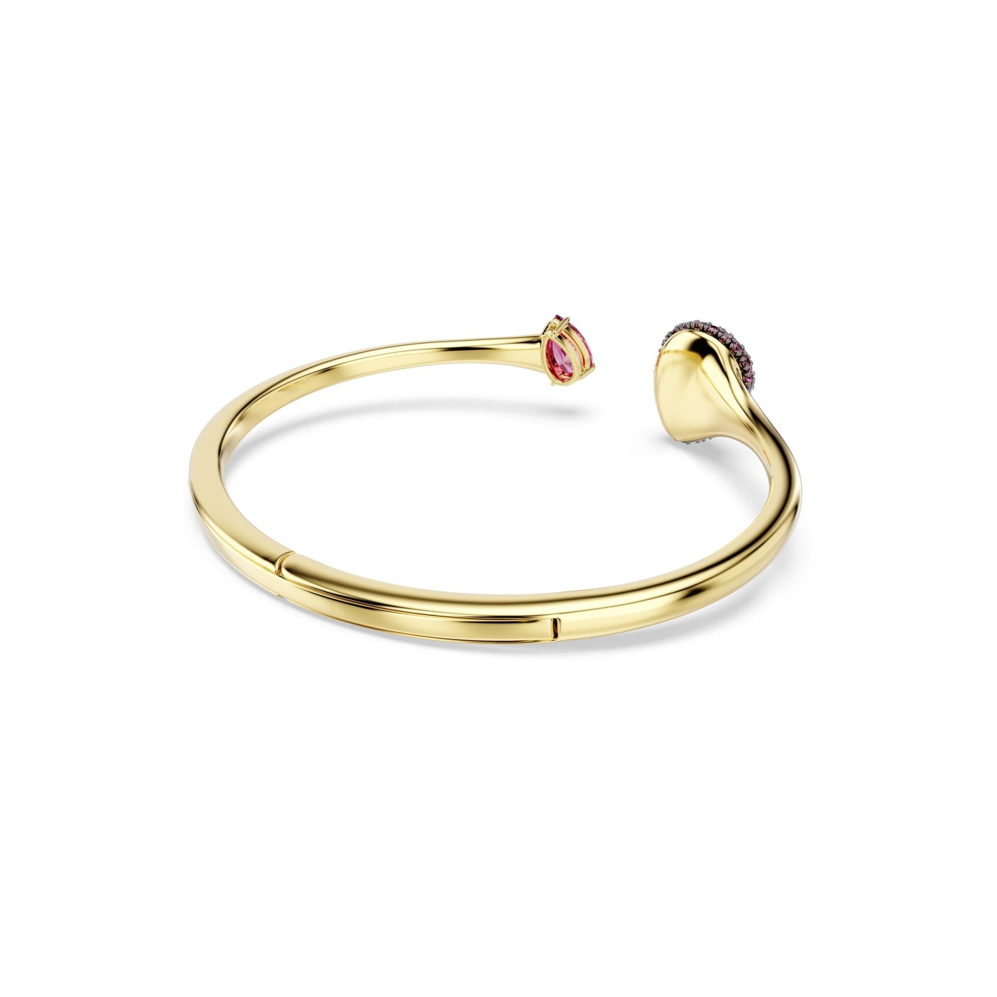 Sublima bangle, Pear cut, Red, 18K gold finish -Swarovski