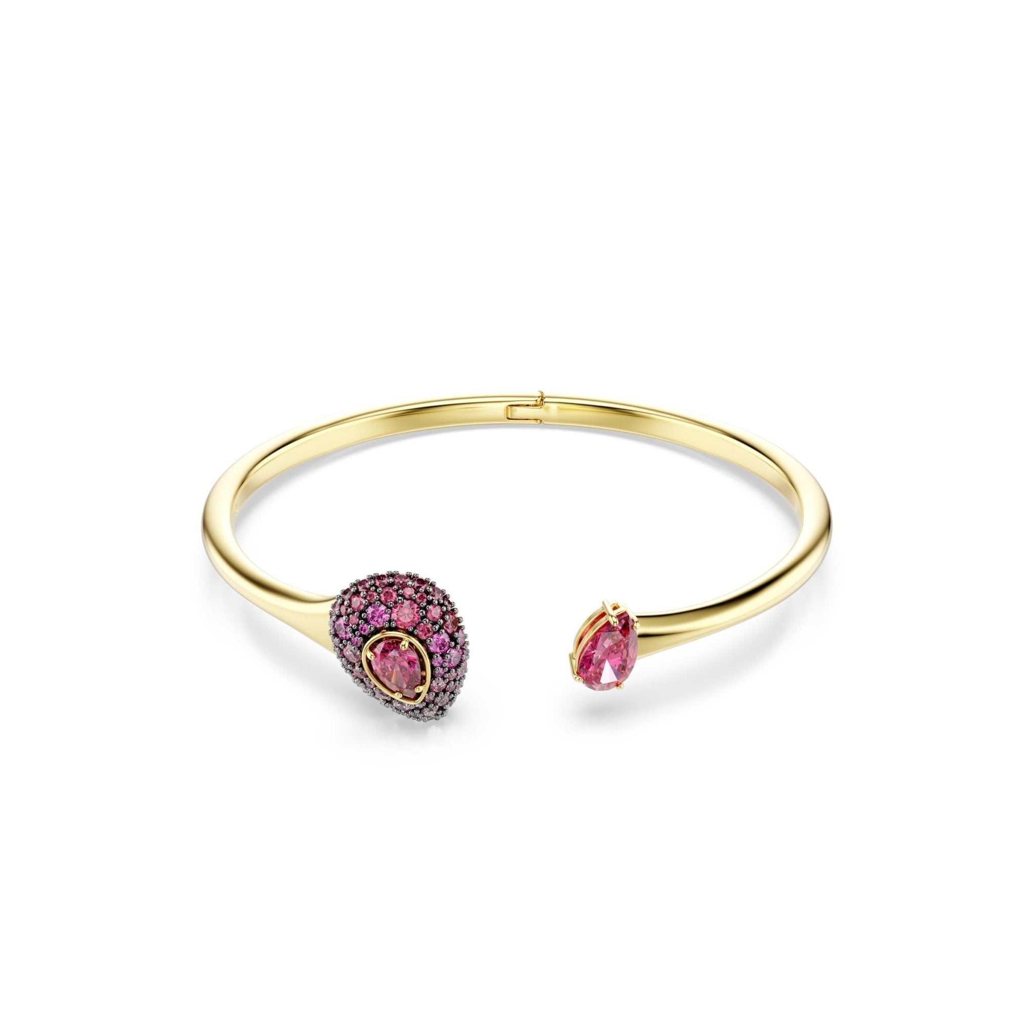 Sublima bangle, Pear cut, Red, 18K gold finish -Swarovski