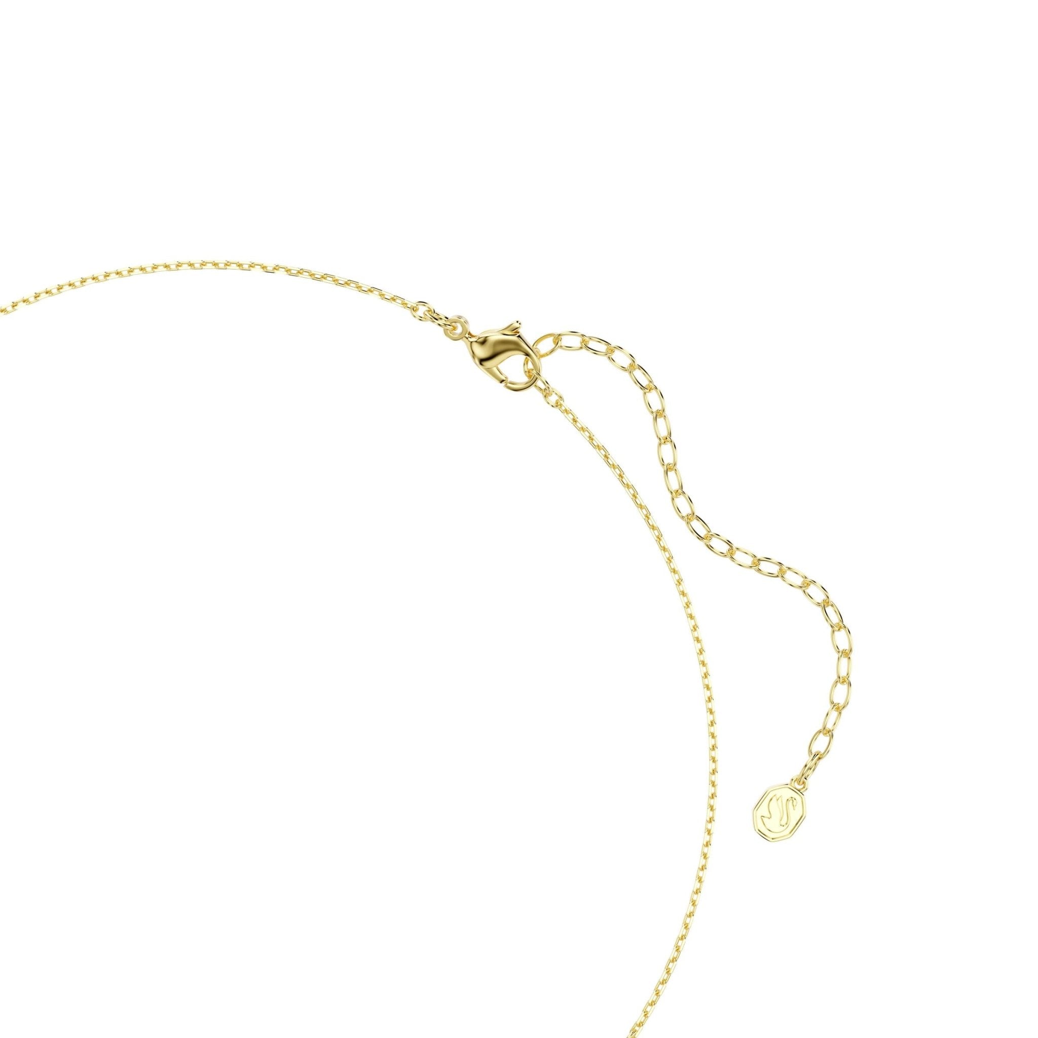 Sublima choker, Octagon cut, Green, 18K gold finish -Swarovski