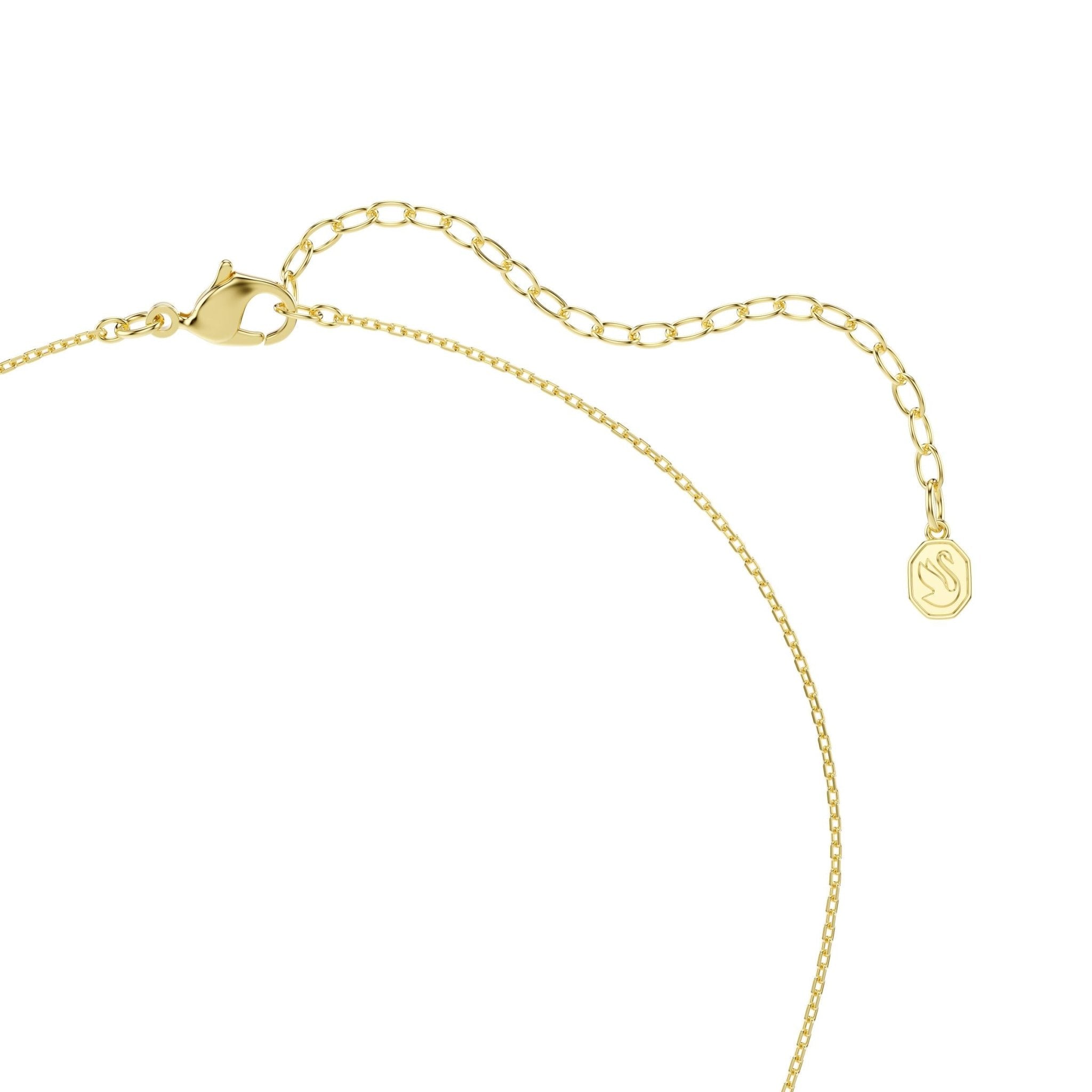 Sublima pendant, Round cut, Star, Multicolored, 18K gold finish -Swarovski