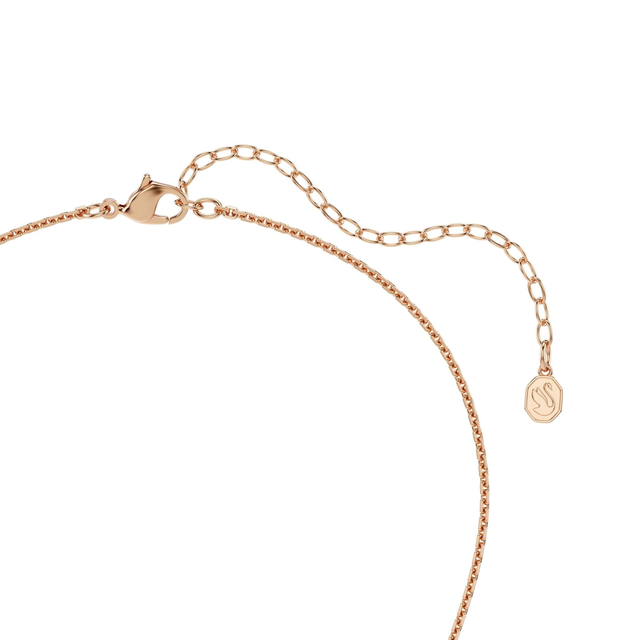 Sublima pendant, Round cut, White, 18K rose gold finish -Swarovski