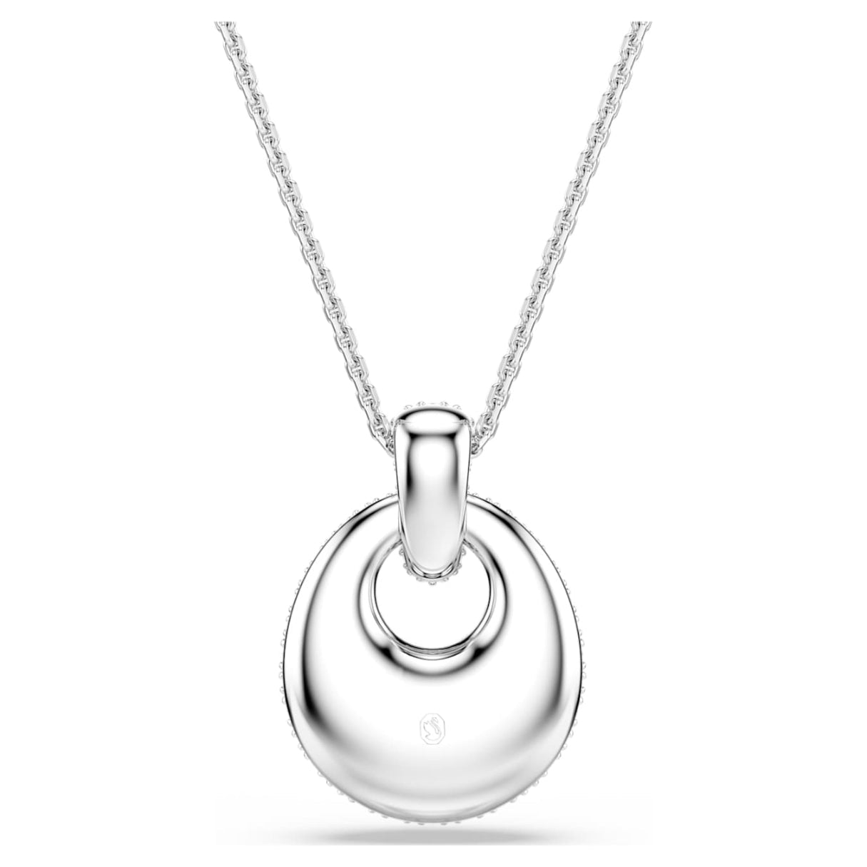 Sublima pendant White, Rhodium plated -Swarovski