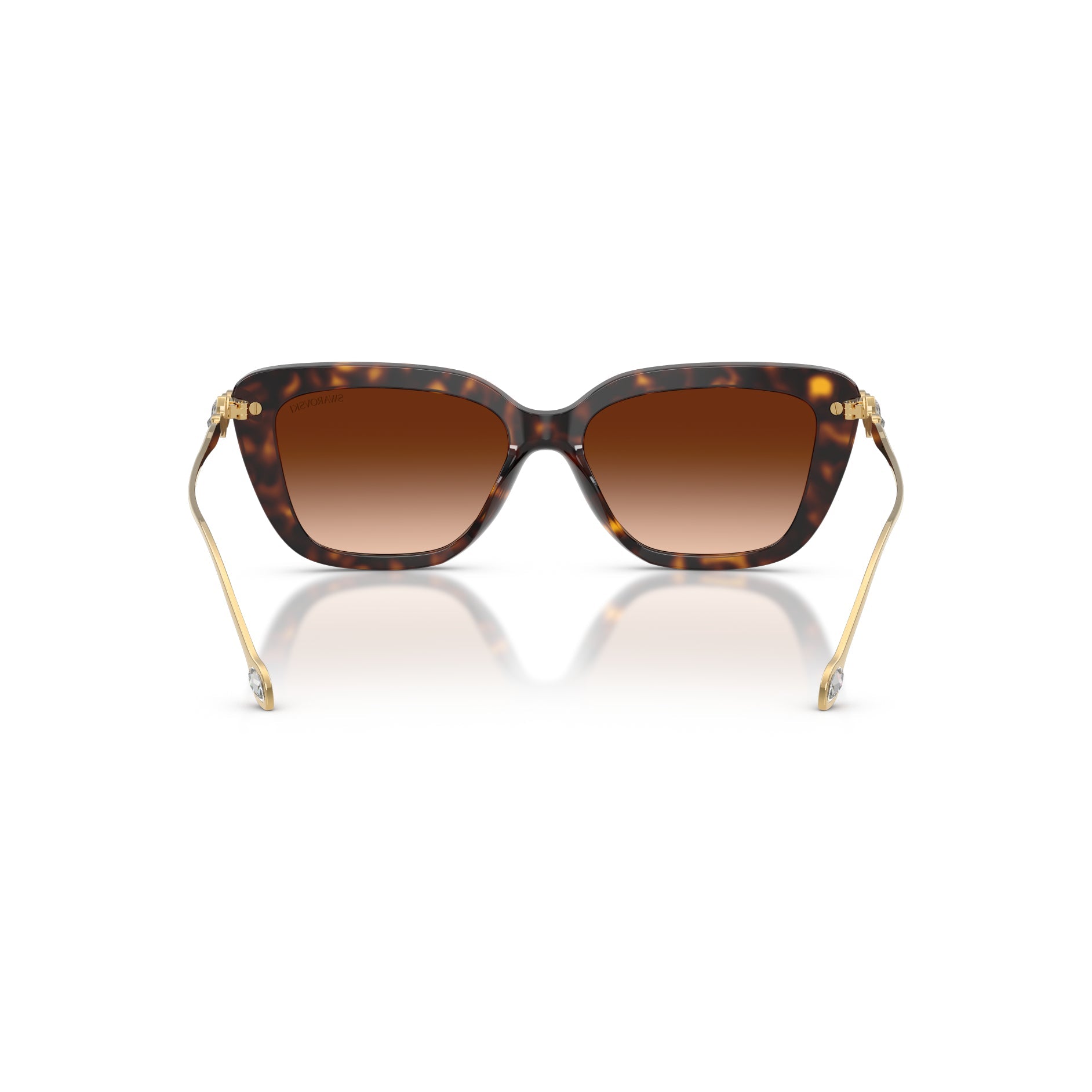 Sunglasses, Cat-eye shape, SK6065, Havana -Swarovski
