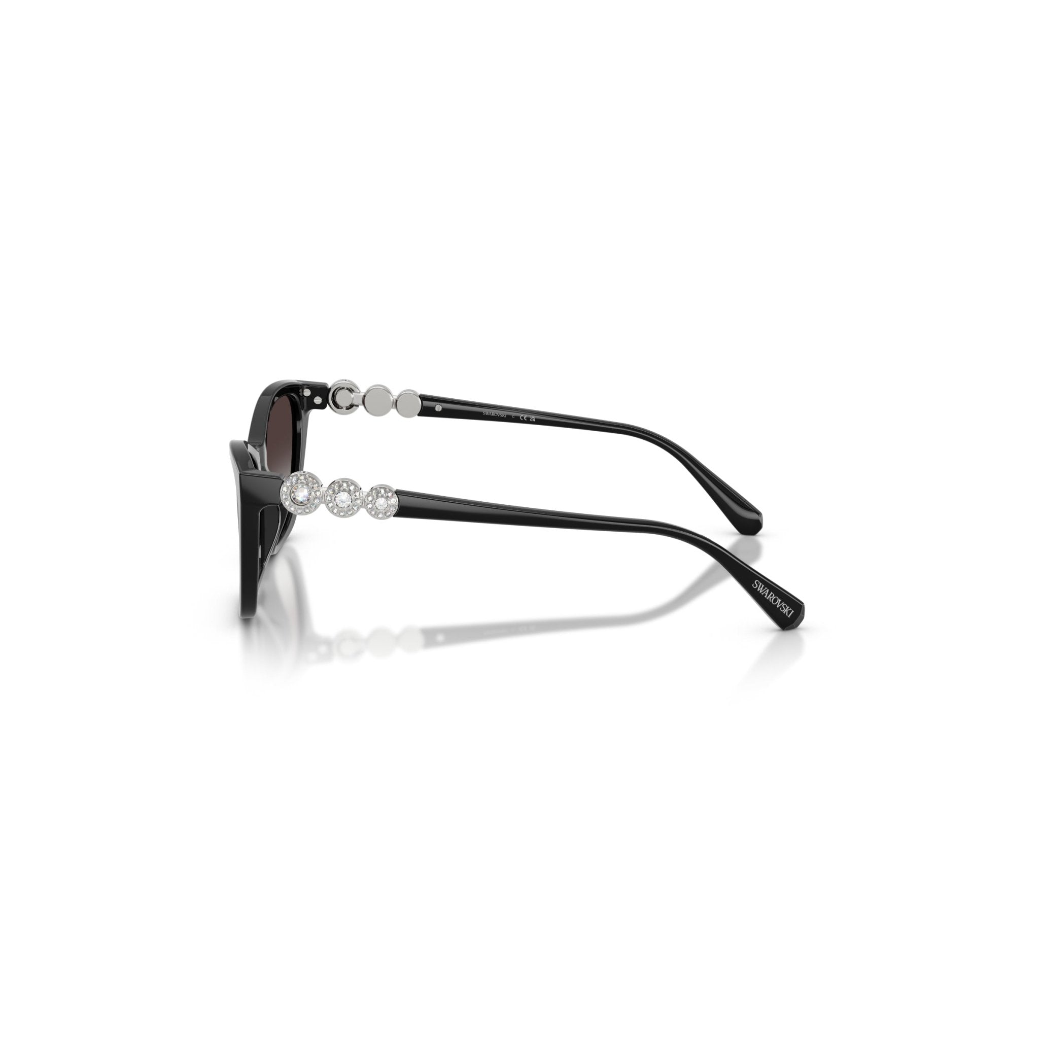 Sunglasses, Cat-eye shape, SK6068, Black -Swarovski