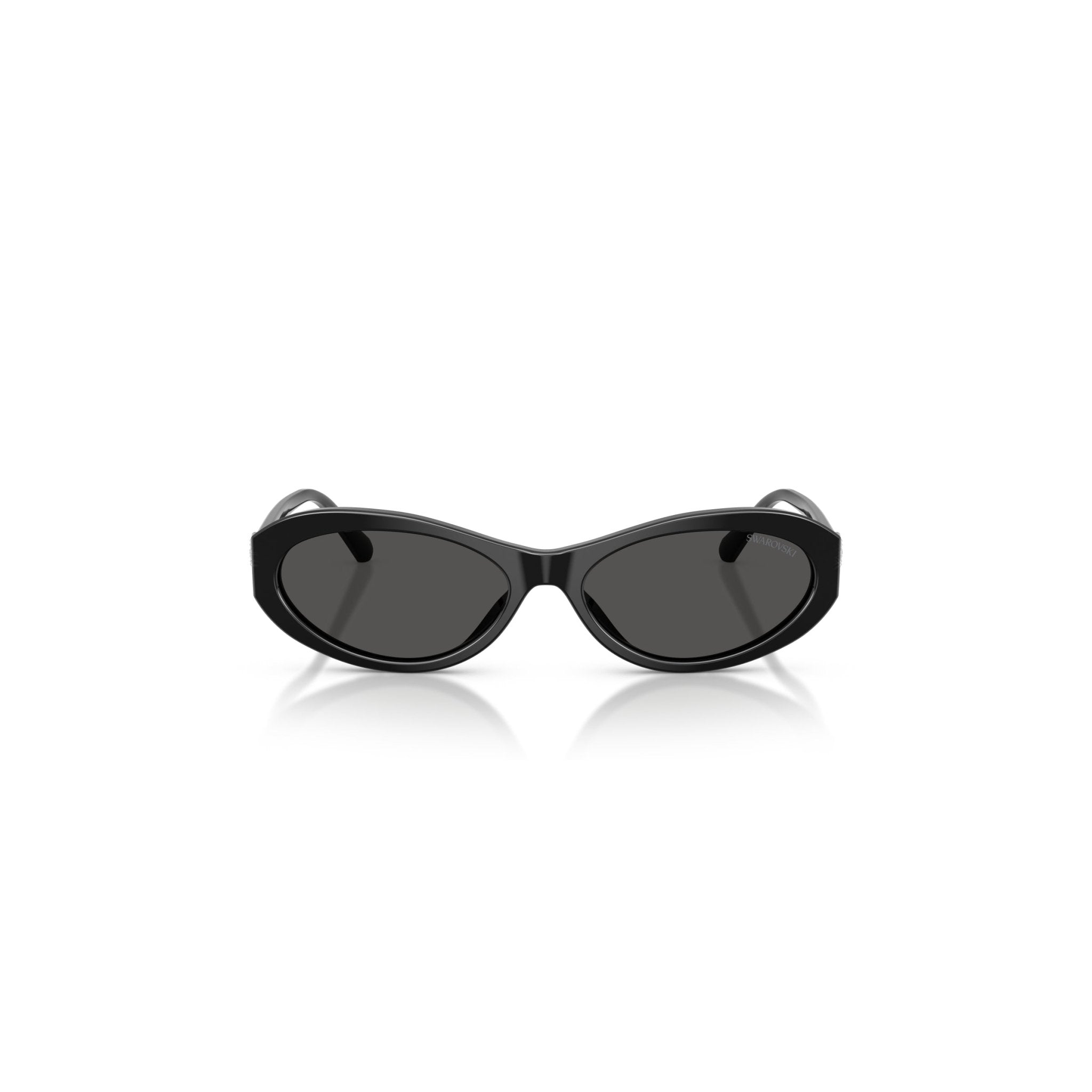 Sunglasses, Oval shape, SK6069, Black -Swarovski