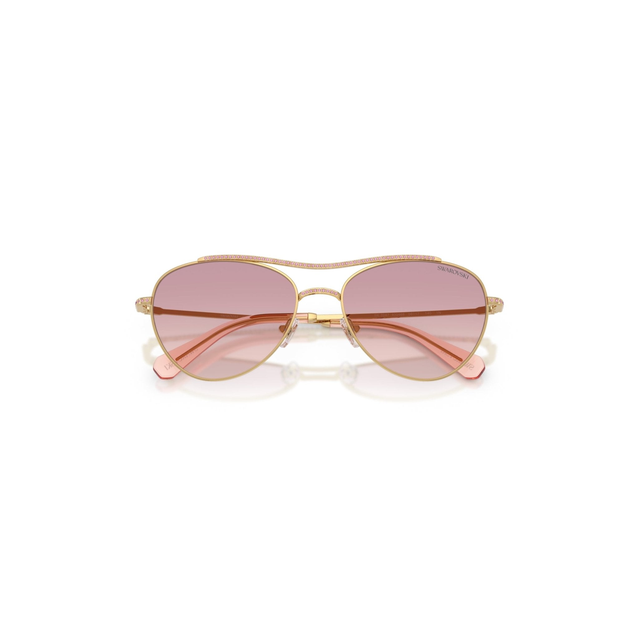 Sunglasses, Pilot shape, SK7047, Pink -Swarovski