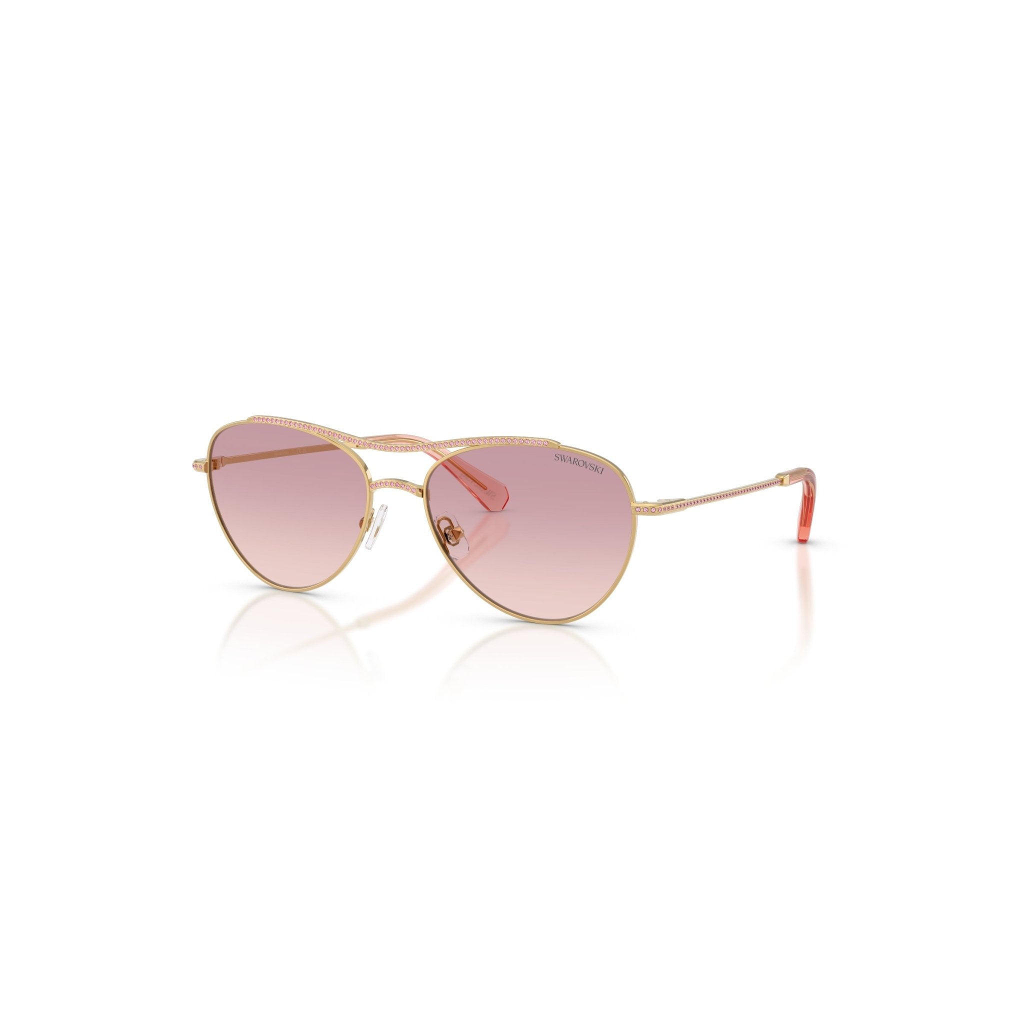 Sunglasses, Pilot shape, SK7047, Pink -Swarovski