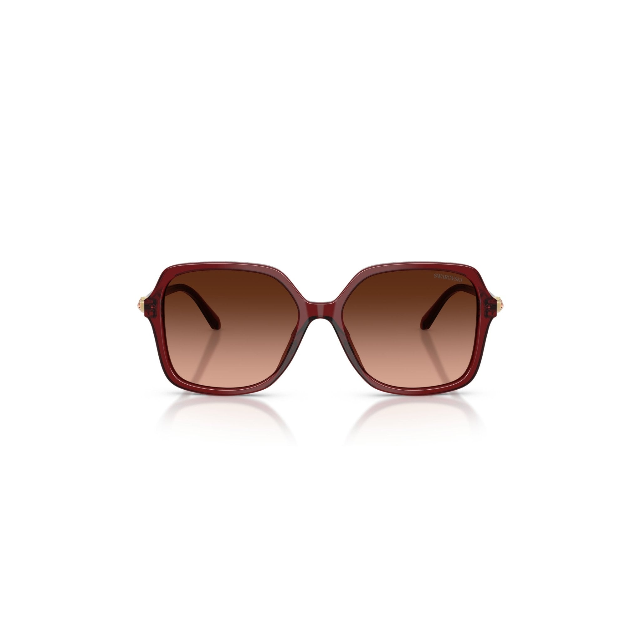 Sunglasses, Square shape, SK6067, Burgundy -Swarovski