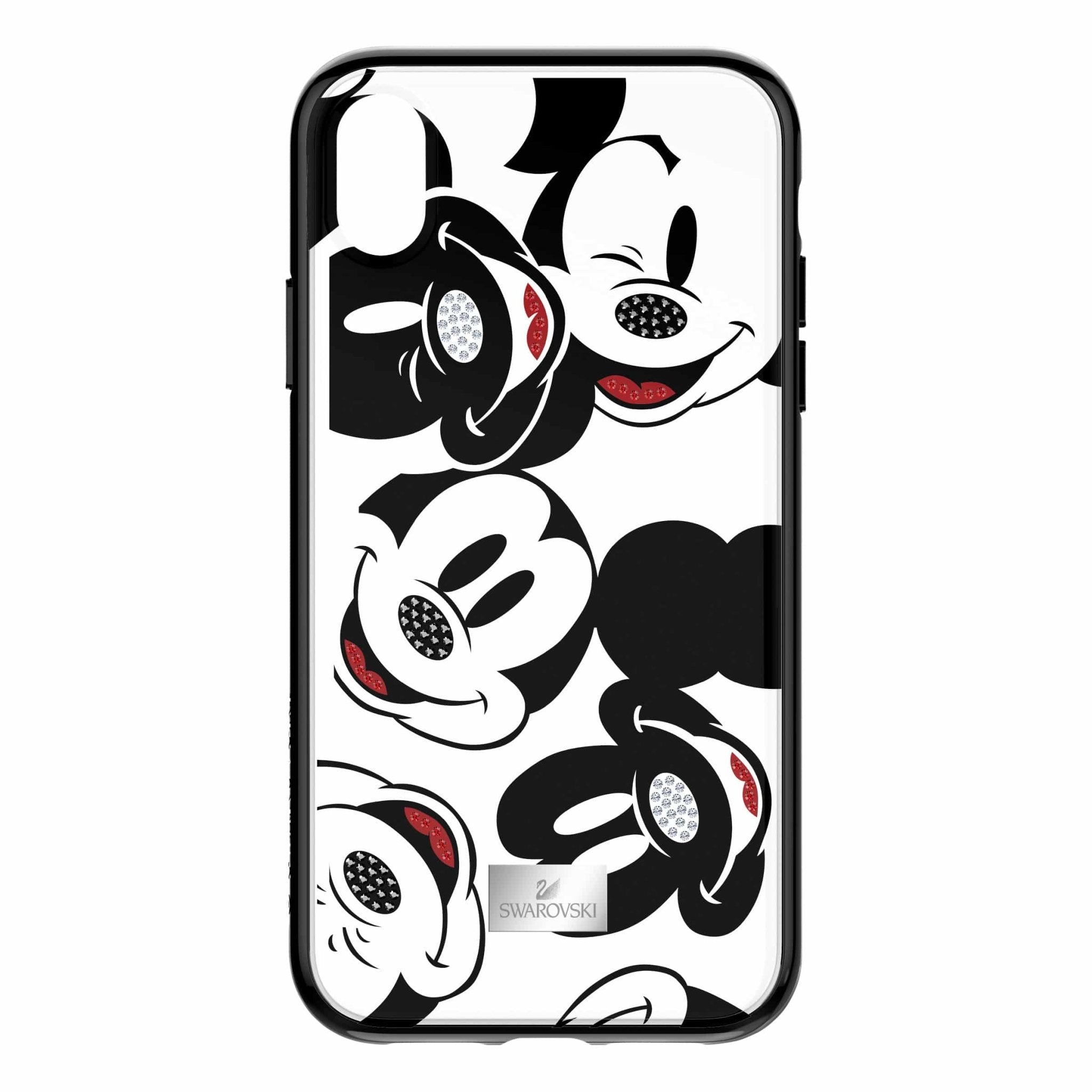 Swan Fabric Smartphone Case With Integrated Bumper, Iphone® XS Max, Black -Swarovski