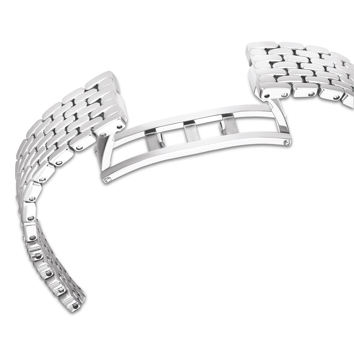 Swarovski Attract watch, Swiss Made, Full pavé, Crystal bracelet, Silver tone -Swarovski