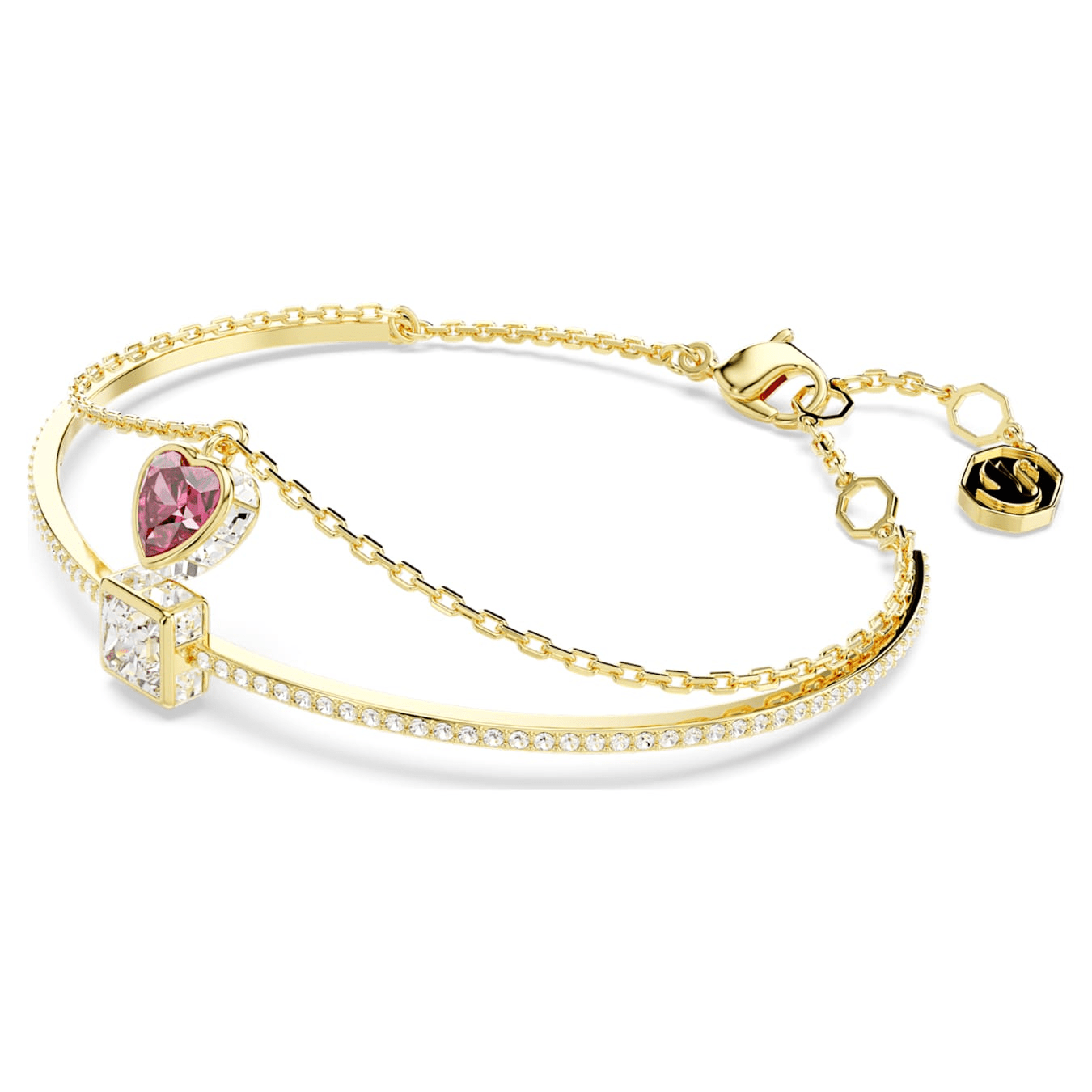 Swarovski Chroma Bangle Heart -Swarovski