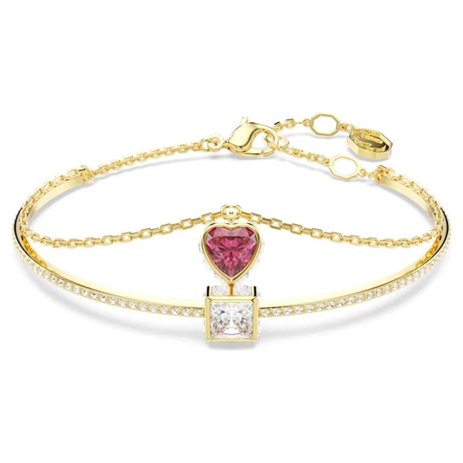 Swarovski Chroma Bangle Heart -Swarovski
