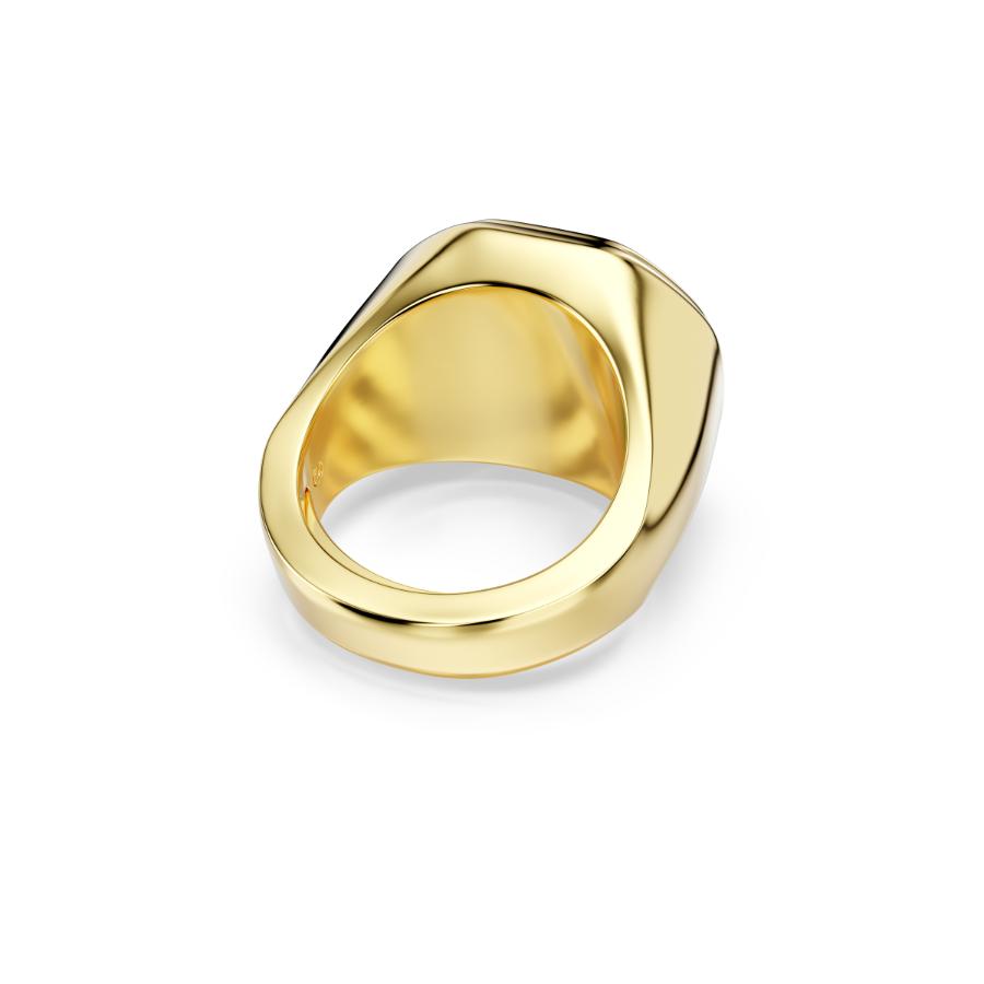 Swarovski Chroma Cocktail Ring, Octagon Cut, Blue, Gold-tone Plated -Swarovski
