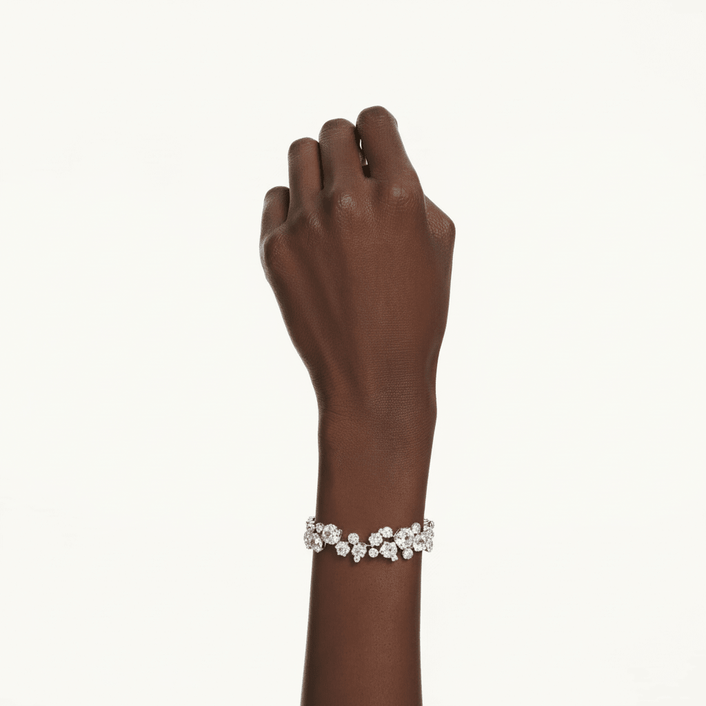Swarovski Constella bracelet Mixed cuts, White, Rhodium plated -Swarovski