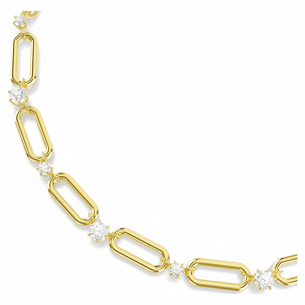 Swarovski Constella necklaceWhite, Gold-tone plated -Swarovski