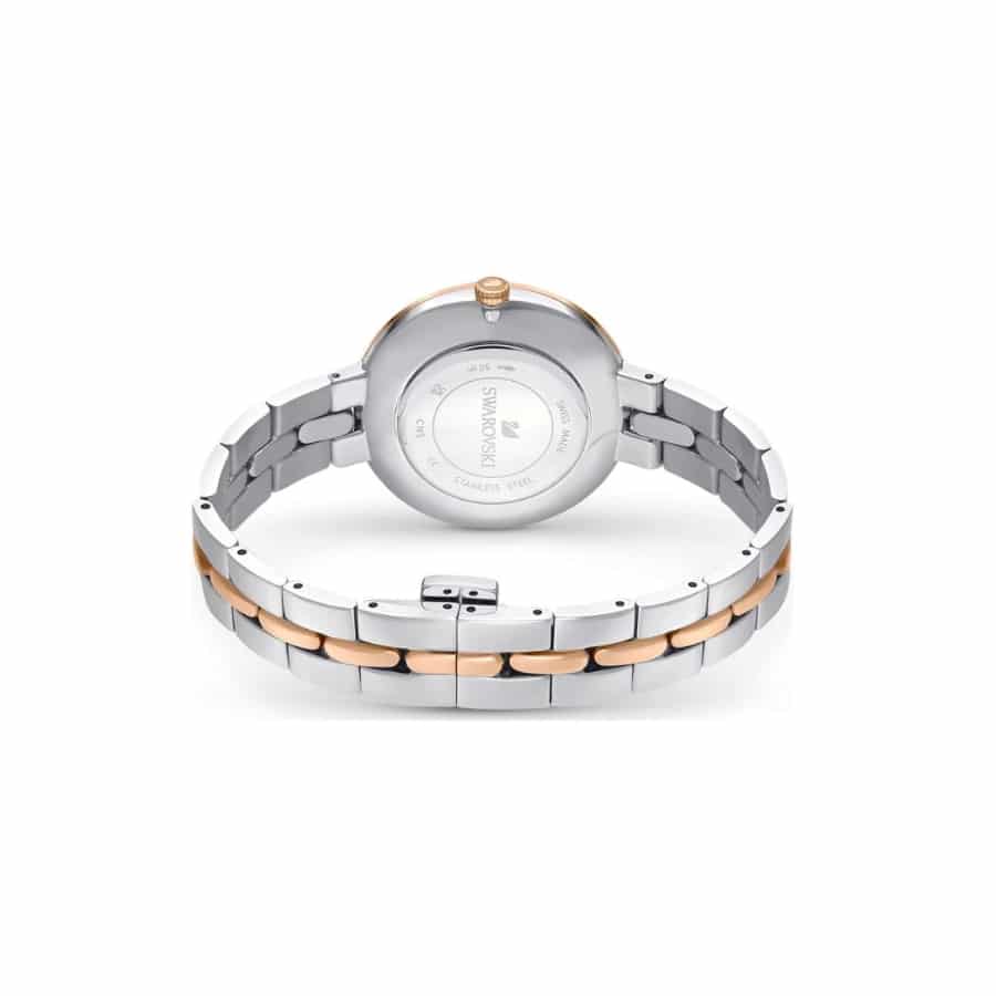 Swarovski Cosmopolitan Watch Metal Bracelet, White, Rose gold-tone finish -Swarovski