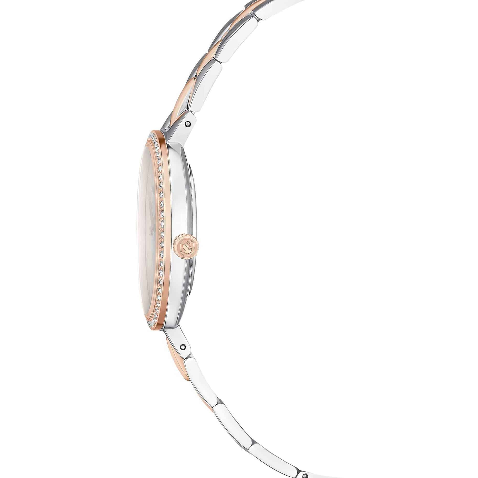 Swarovski Cosmopolitan Watch, Swiss Made, Metal Bracelet, Silver tone, Mixed metal finish -Swarovski