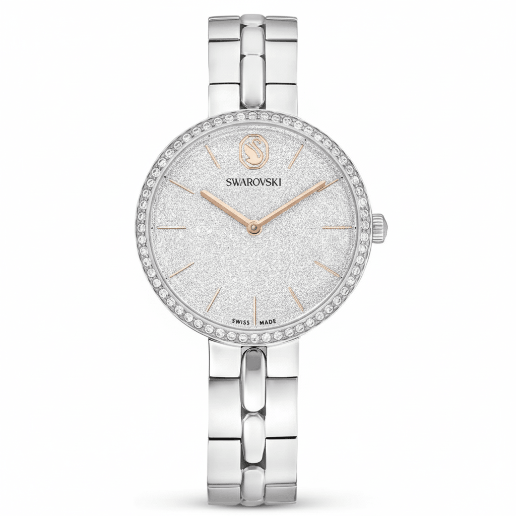 Swarovski Cosmopolitan Watch, Swiss Made, Metal Bracelet, Silver tone, Stainless steel -Swarovski