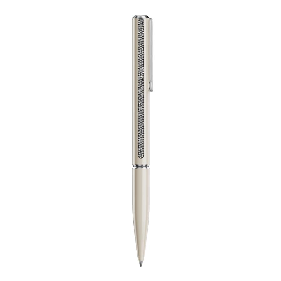 Swarovski Crystal Shimmer Glide Ballpoint Pen, Beige, Beige lacquered, Chrome Plated -Swarovski