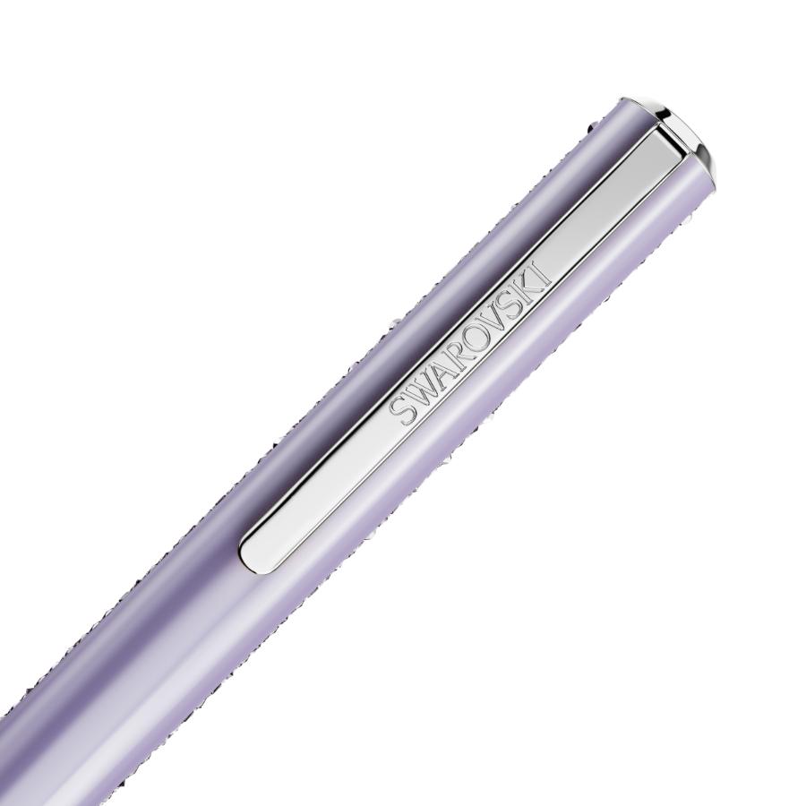 Swarovski Crystal Shimmer Glide Ballpoint Pen, Purple, Purple lacquered, Chrome Plated -Swarovski