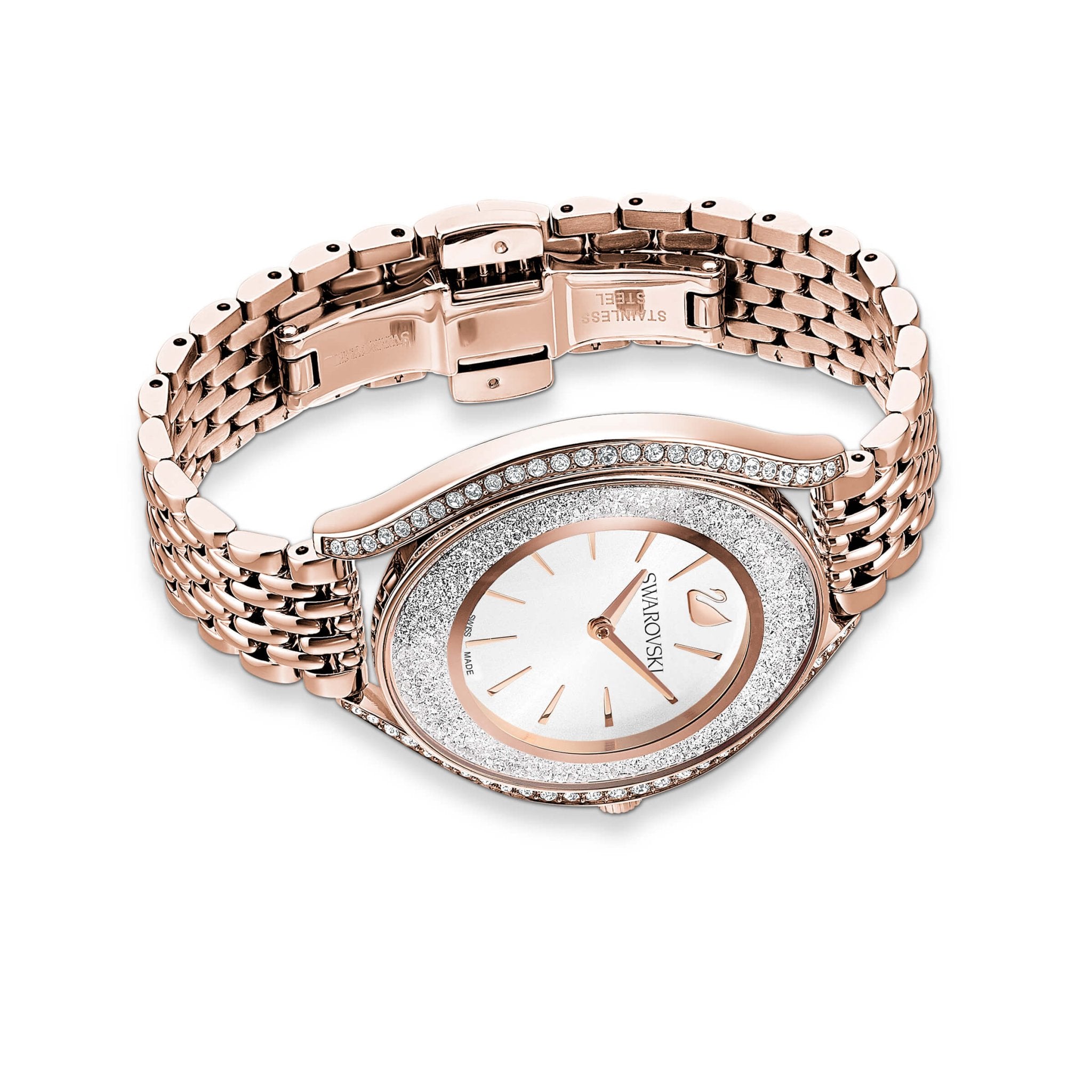 Swarovski Crystalline Aura Watch, Metal Bracelet, Rose Gold Tone, Rose-Gold Tone Pvd -Swarovski