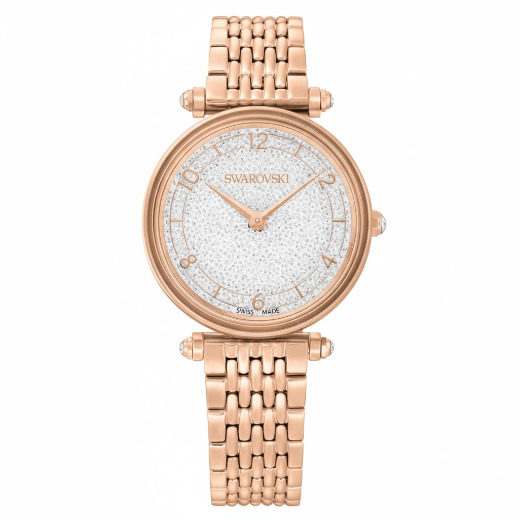 Swarovski Crystalline Wonder Watch Metal bracelet, Rose gold tone, Rose gold-tone finish -Swarovski