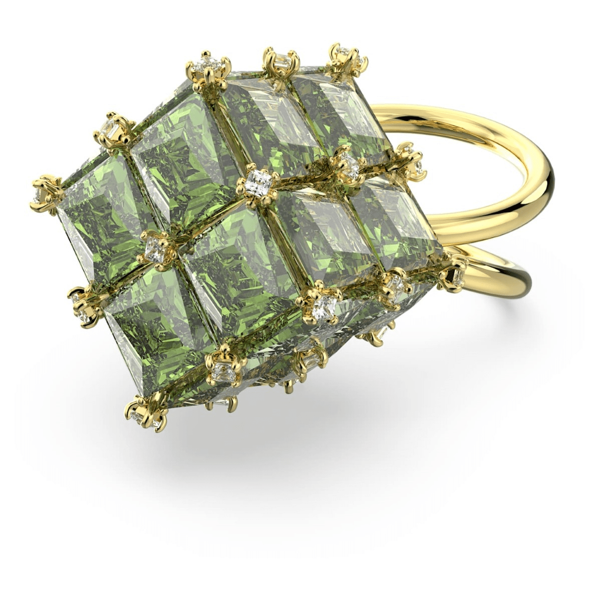 Swarovski Curiosa Ring Green Gold Tone Plated -Swarovski