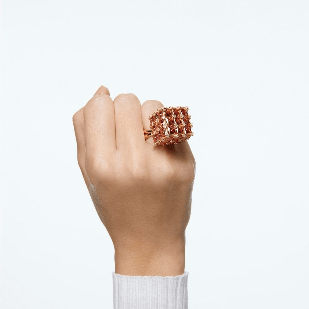 Swarovski Curiosa Ring Red Gold Tone Plated -Swarovski