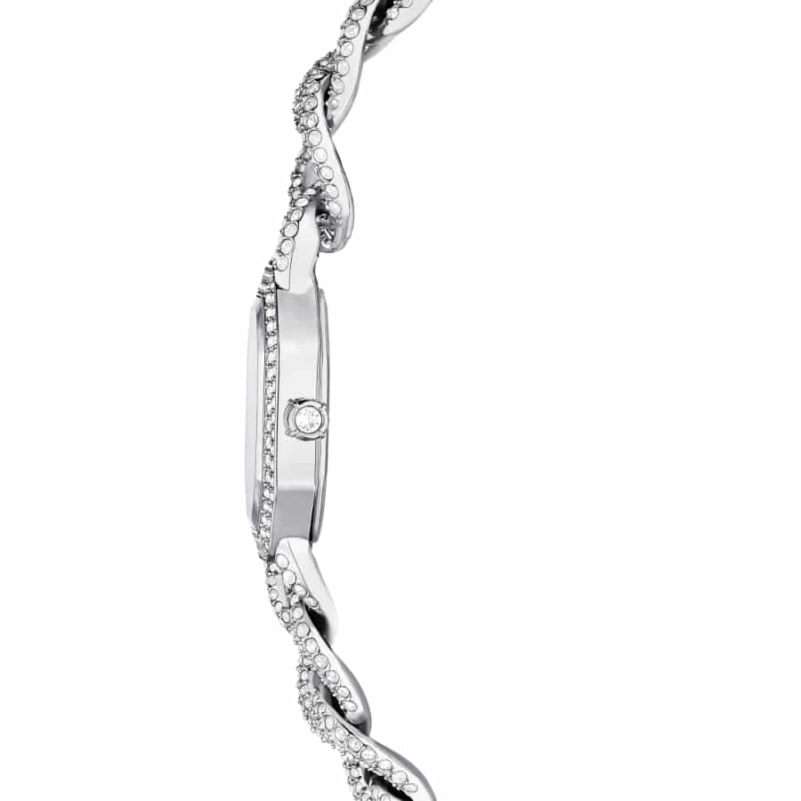 Swarovski Dextera Chain Watch, Swiss Made, Crystal Bracelet, Silver Tone, Stainless Steel -Swarovski
