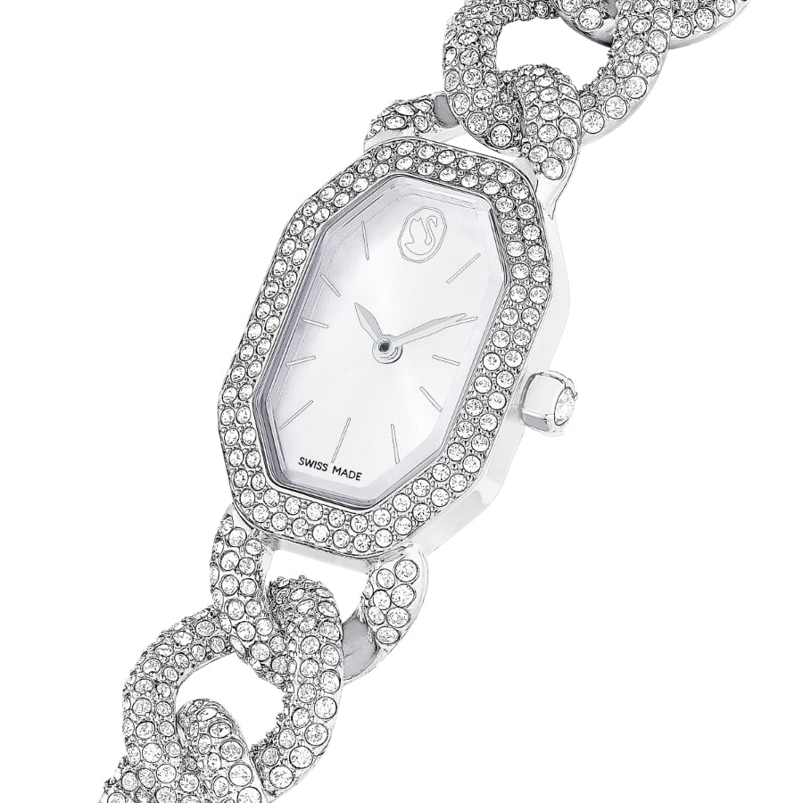 Swarovski Dextera Chain Watch, Swiss Made, Crystal Bracelet, Silver Tone, Stainless Steel -Swarovski