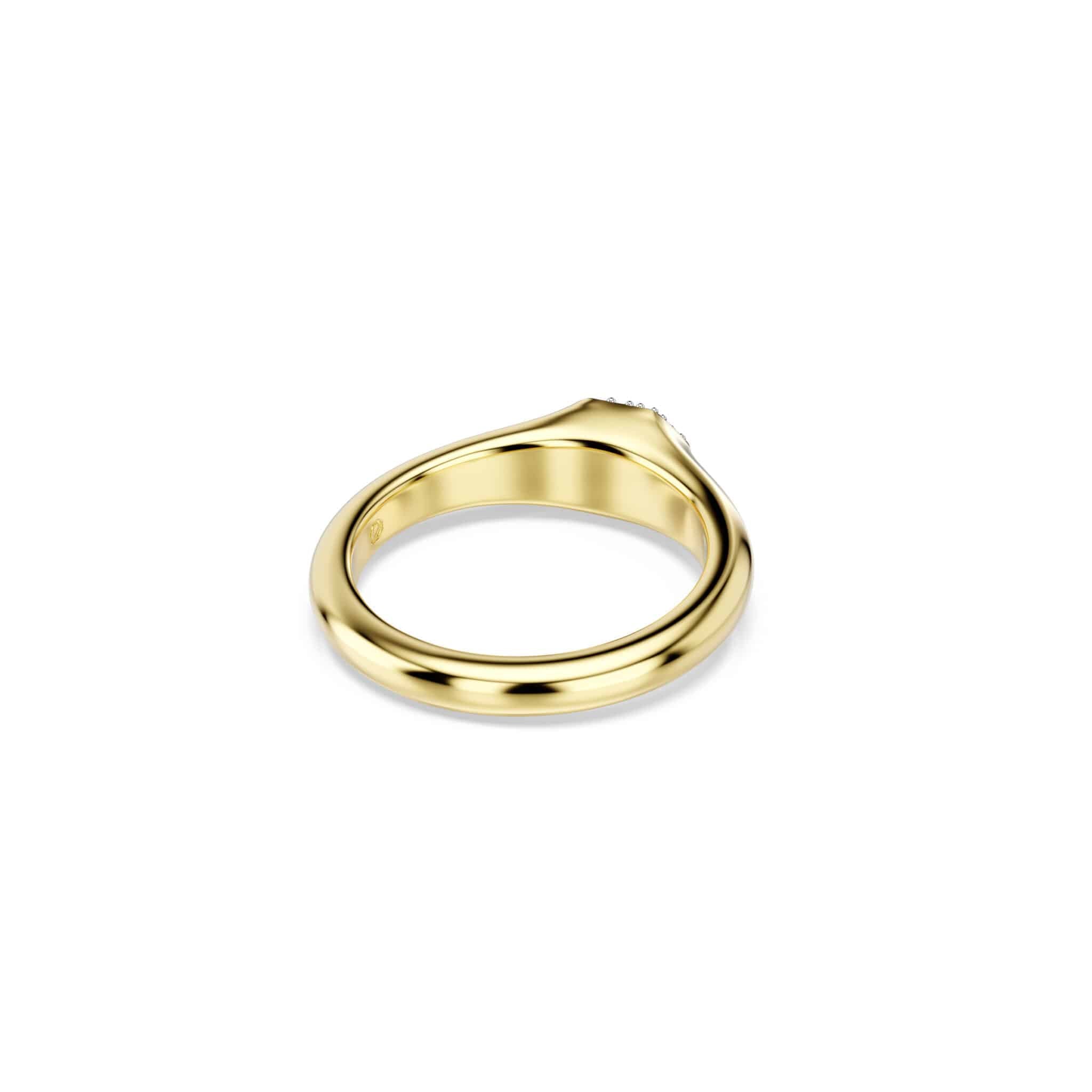 Swarovski Dextera Ring, Mixed Cuts, White, Gold-tone Plated -Swarovski