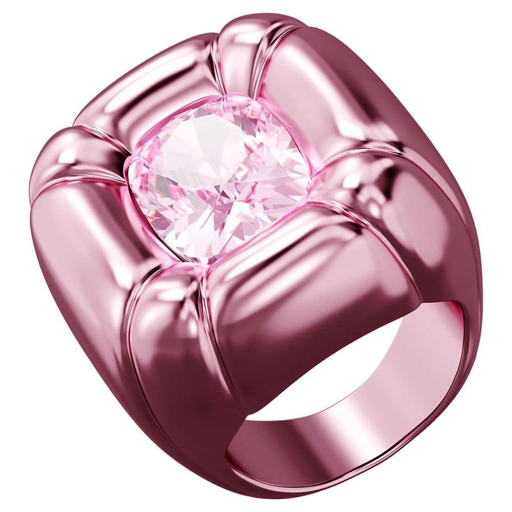 Swarovski Dulcis Cocktail Ring Cushion Cut, Pink -Swarovski