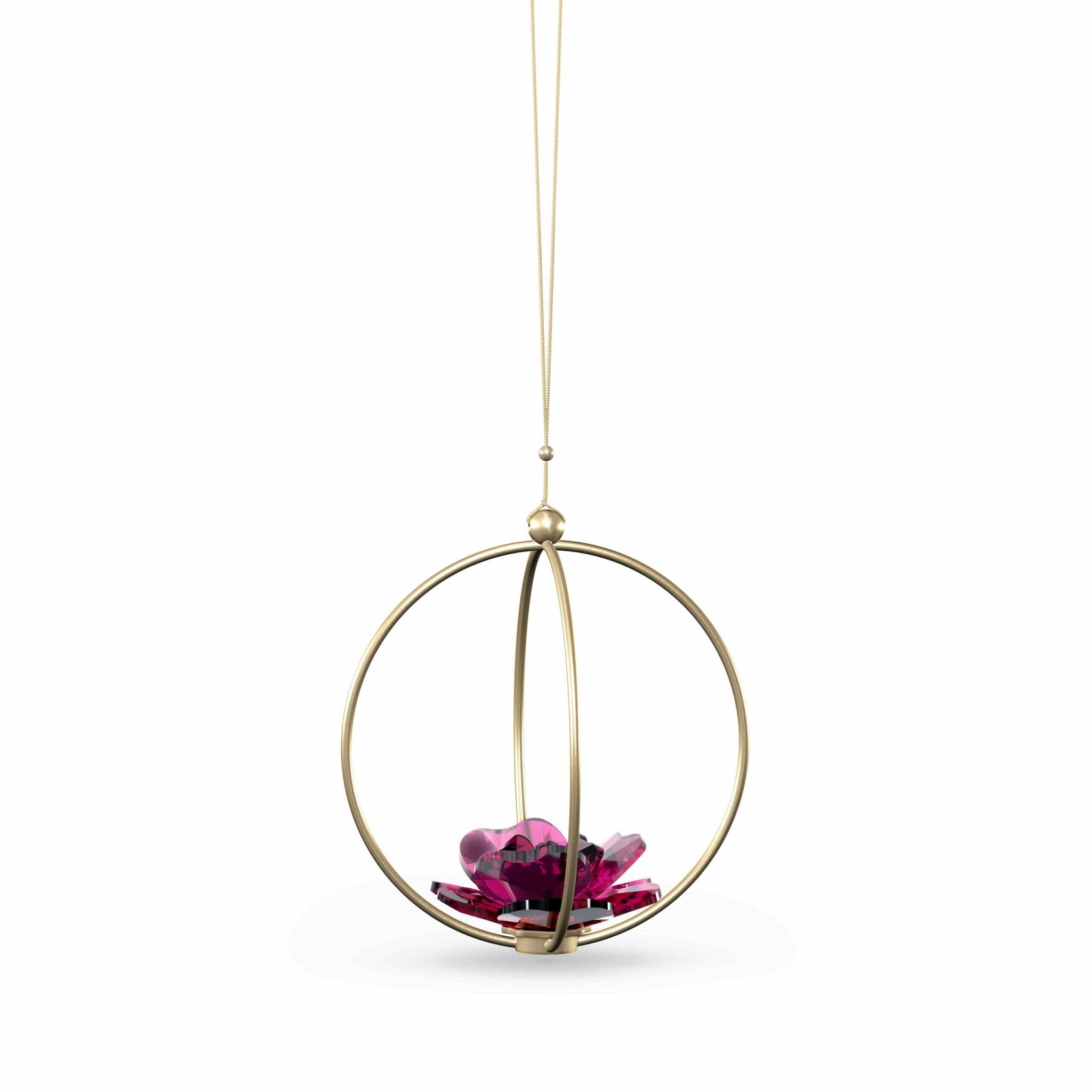Swarovski Garden Tales Ball Ornament Rose Large -Swarovski
