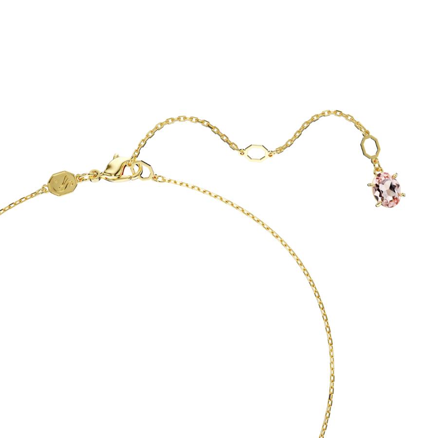 Swarovski Gema Pendant, Mixed Cuts, Multicolored, Gold-tone Plated -Swarovski