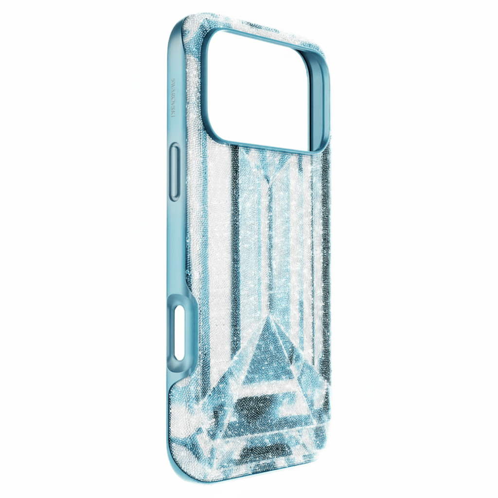 Swarovski High smartphone case Crystal effect, iPhone® 17 Pro Max, Blue -Swarovski