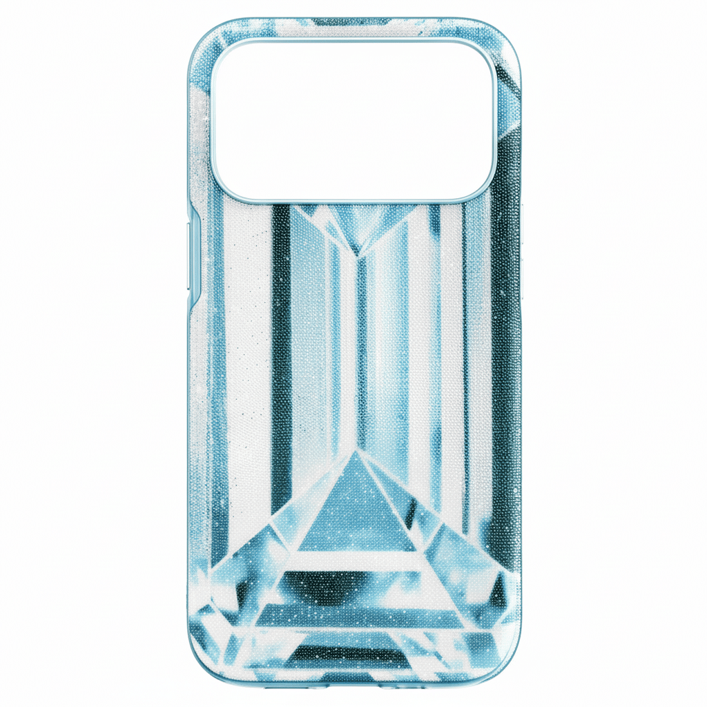 Swarovski High smartphone case Crystal effect, iPhone® 17 Pro Max, Blue -Swarovski