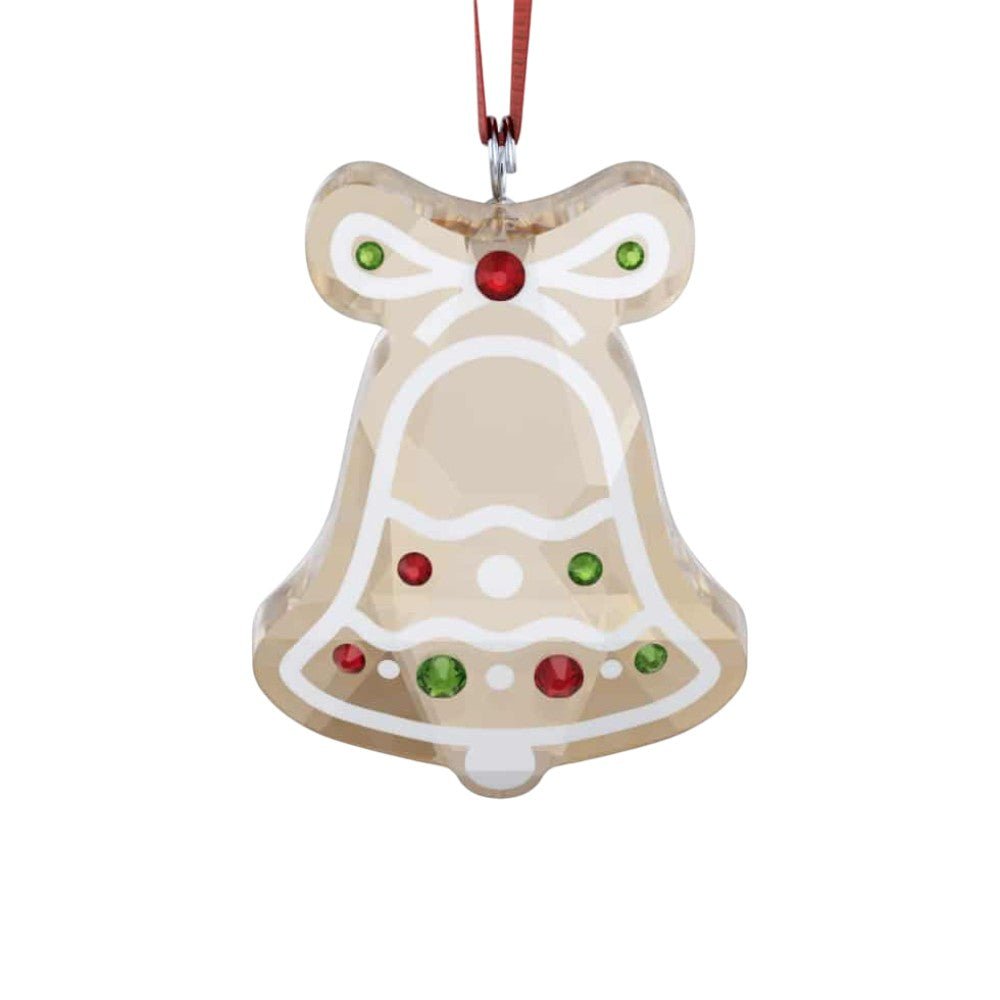Swarovski Holiday Cheers Gingerbread Bell Ornament -Swarovski