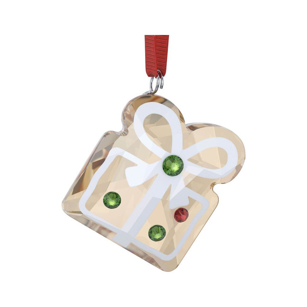 Swarovski Holiday Cheers Gingerbread Gift Ornament -Swarovski